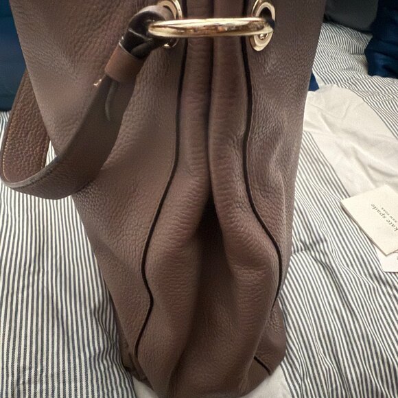 Kate Spade Leila Brown Pebbled Leather Hobo Shoulder Bag (WKR00311) - Picture 5 of 8